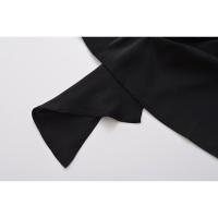 OUWU Elegante Corset de Satén de Color Puro con Cuello Doblado para Mujer - details 11