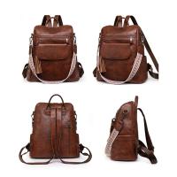 Mochila de cuero para mujer, diseño de moda, bolsos de hombro para mujer, mochila de viaje - details 7