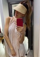 Gorra de Sol de Paja Hecha a Mano Protección UV para Mujeres Moda de Playa de Verano - details 2