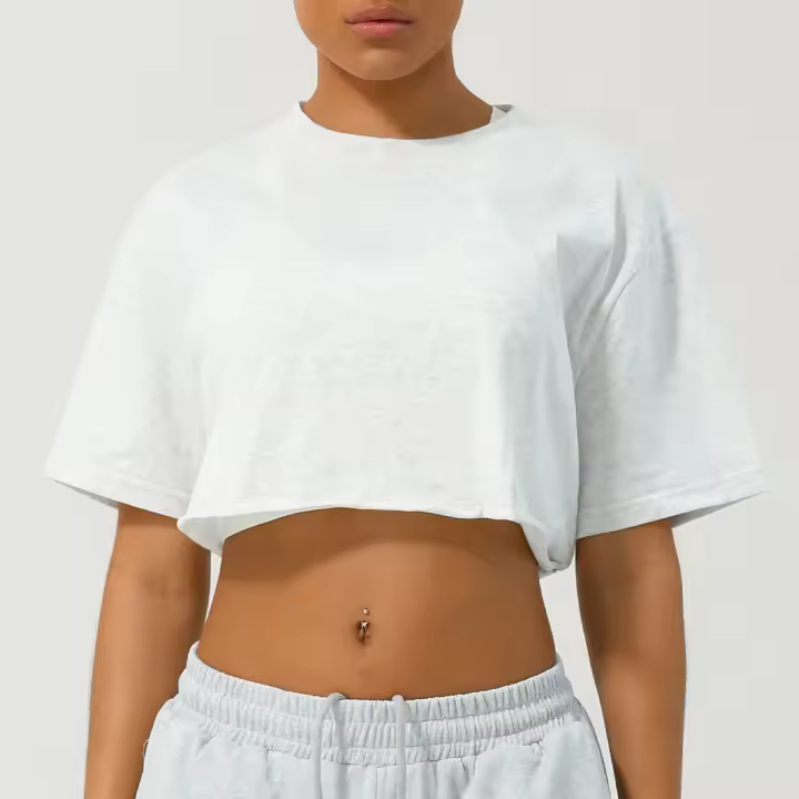 Camiseta Deportiva de Algodón Manga Corta, Polo, Material de Nylon, para Entrenamiento, Transpirable, Cómoda, Monos de Primavera/Verano - 1