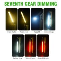Linterna LED plegable portátil Luz de trabajo COB con imán fuerte Reflector de emergencia recargable tipo C Ideal para acampar al aire libre - details 4