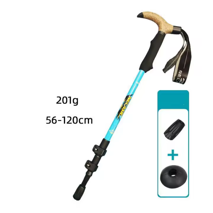 Palos de Senderismo Fonoun Carbono Ultra Ligeros para Escalada Alpenstock 55-120cm Resistente al Desgaste y a las Sobrecargas Absorción de Choques FGP02 - 1