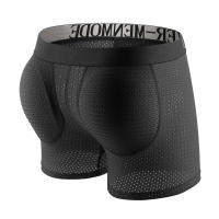 Hombres sexys ropa interior acolchada malla boxeador glúteos levantador agrandar glúteos empuje hacia arriba almohadilla calzoncillos pene bolsa bragas - details 3