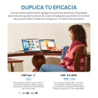 Arzopa Monitor portátil de 14,0 pulgadas FHD 1080P IPS USB-C Mini-HDMI segunda pantalla externa para Mac Laptop PC Android Switch Xbox PS4/5,A1S - details 5