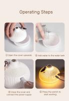 300ml USB Humidificador de Aire Mini Difusor de Aroma de Agua con Luz LED Cálida de Noche para el Hogar Habitación Humidificador Ultrasónico de Niebla Fría - details 13