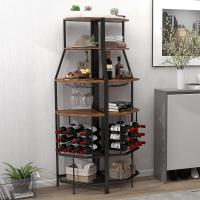 Botellero Esquinero de 5 Pisos Soporte para Cristal y Almacenamiento de Vino - details 7