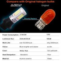 IJDM coche T20 LED blanco/rojo de doble Color Canbus W21W 7440 3156 1156 P21W bombillas led para luces de marcha atrás de respaldo de coche y lámpara antiniebla trasera - details 4