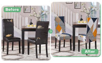 Fundas de Comedor, Pack de 6 Fundas de Silla ble para Cocina, Restaurante y Decoración del Hogar - details 1