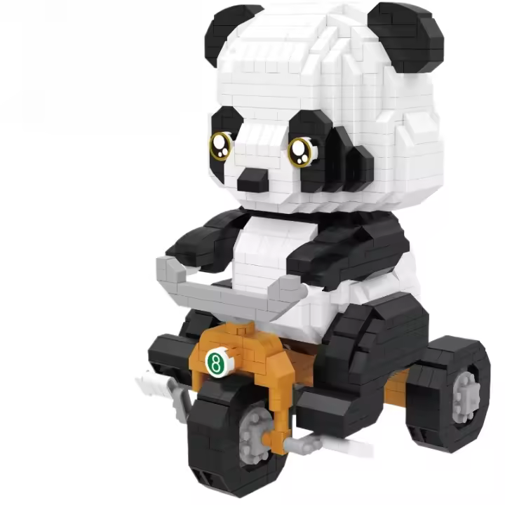 Bloques de construcción de Panda Micro Mini para adultos, juguete de ladrillos para armar bolsas de animales, ideal para regalo de fiesta, 1064 piezas - 1