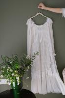 Camisones largos de encaje blanco con bordado vintage para mujer, ropa de dormir de manga larga de princesa retro, vestido de vacaciones de otoño y primavera - details 18