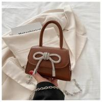 Mini bolsa de hombro con cordones para mujeres, correa de hombro para mujeres, solapa de cuero PU, cadena, moda - details 20
