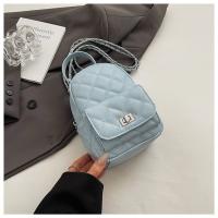 2025 nuevo Xiaoxiangfeng rombo cadena mochila bolsa mujer simple usted portátil pequeña mochila - details 7