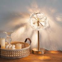 Lámpara de cristal con pantalla, lámpara de mesa de cristal, decoración romántica regulable, luz de escritorio, 3 luces de colores, luces suaves, lámpara de noche moderna - details 4