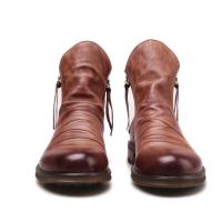 Botas de hombre con suela antideslizante y doble cremallera Botas con borlas Botas de cuero para hombre - details 12