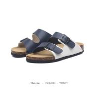 BIRKEN Zapatillas de corcho de verano con punta abierta, zapatos planos para hombre y mujer para ocio al aire libre, mismo estilo, hebilla de playa - details 21