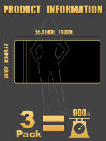 Juego de 3 toallas de baño grandes, de secado rápido, muy absorbentes, para ducha, deportes, 70X140CM - details 8