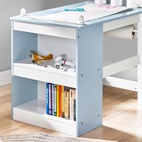 Juego de mesa infantil y 2 sillas de madera, organizador de juguetes multifuncional con 8 cestas y 1 compartimento, 87 x 50 x 50 cm - details 42