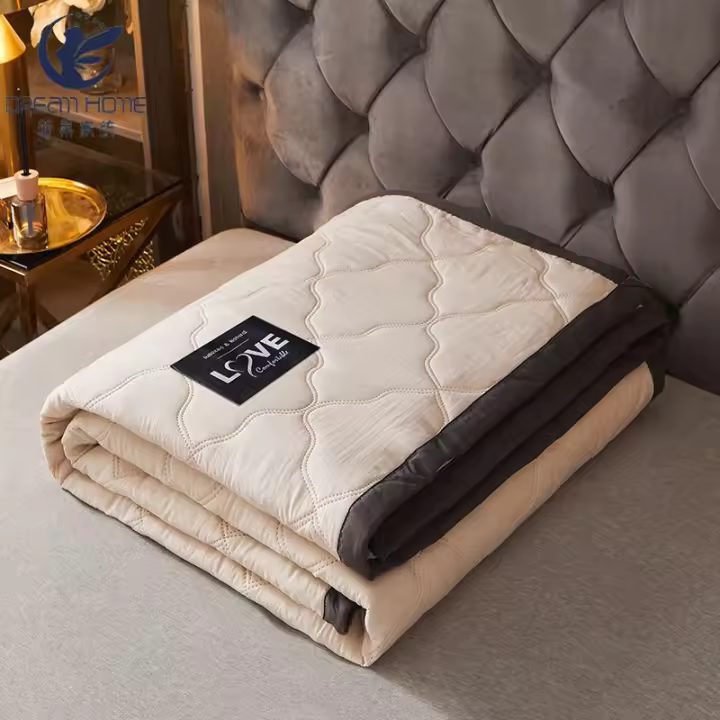 Manta de Cuadros de Verano Wostar Material de Poliéster Suave Cubierta de Cama de Lujo - 1