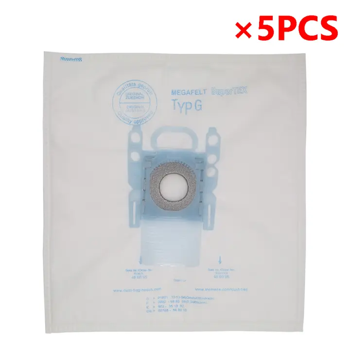 TK Bolsa de Polvo para Aspiradora 10pcs Tipo G para Microfibra GXXL GXL MegaAir SuperTex BBZ41FGXXL Compatible con BSG6 BSG7 BSGL3126 Marca Hecha en China - 1