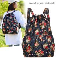 Mochila deportiva de gran capacidad para hombre y mujer, bolso con cordón de separación seca y húmeda, Correa curvada para el hombro, mochila plegable de nailon, 2023 - details 1