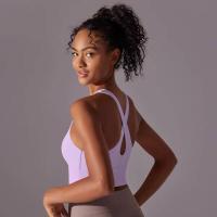 -Chaleco de yoga con espalda cruzada, ropa interior sin costuras, sujetador deportivo de alto impacto, secado rápido, adelgazante - details 28