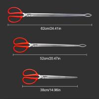 Pinzas multifunción de acero inoxidable con mango rojo, mandíbula dentada Extra larga, abrazadera de dientes antideslizante, plástico resistente - details 0