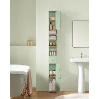 Mueble de Baño de Alto Estante Estanterías con 2 Puertas y Cajón Blanco Tamaño 20x20x180cm - details 39
