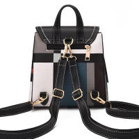 Mochila de cuero PU de alta calidad para mujeres bolso escolar multiusos para adolescentes bolso de hombro chaleco bolso de mano mochila cruzada - details 16