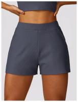 Pantalones Cortos Deportivos para Mujer Nylon Suelto, Secado Rápido, Adecuado para Entrenamiento, Yoga, Fitness Made en China - details 10