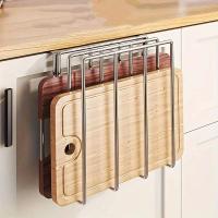 Colgante de cocina con gancho para armario, colgante de pañuelos, tabla de cortar, soporte para tapa de olla, estante de iluminación - details 1