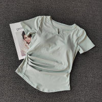 Camiseta Deportiva de Manga Corta Camiseta de Entrenamiento Ajustada con Almohadillas - details 11