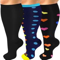 Tubo largo para aumentar la grasa para hombres y mujeres, color sólido, presión deportiva y de ocio, soc secuencial, nailon de alta elasticidad, Soc - details 0