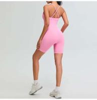 Monos de Gimnasio para Mujeres Conjuntos Cortos de Deportiva Yoga Ropa Deportiva de Marca Ouwu - details 3