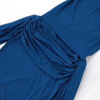 Vestido de sirena con cinturón drapeado y cintura entallada, estilo halter, nuevo de verano para mujer G25DS119 - details 14