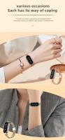 Correa para Mi Band 9 8 7 6 5 4 3 pulsera inteligente mujeres niñas moda malla metálica accesorios de repuesto de correa de reloj - details 4