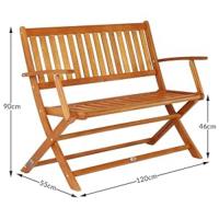 asiento sillon banco de jardín doble para 2 personas banco plegable banco de exterior parque
