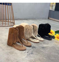 Sandalias romanas con borlas de pellizco nuevas botas frescas con cremallera lateral de punta abierta de verano que aumentan la altura interior - details 1