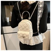 2025 nuevo Xiaoxiangfeng rombo cadena mochila bolsa mujer simple usted portátil pequeña mochila - details 21