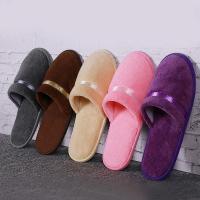 Zapatillas de casa de felpa para mujer, pantuflas peludas y cálidas para primavera, zapatos de punta cerrada para interior, zapatillas antideslizantes para el hogar, chanclas silenciosas para dormitorio - details 0