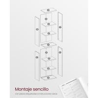 Estantería de 6 Niveles Almacenamiento Abierto 24 x 40 x 178,5 cm Ideal para Sala de Estar, Estudio, Comedor Blanco Nube LBC167T14 - details 21
