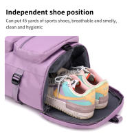 Mochila De Viaje Para Mujer IKE MARTI Gran Capacidad Deportiva Yoga Fin De Semana Con Múltiples Bolsillos Cierre De Cremallera - details 6