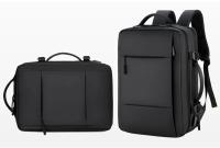 Mochila de viaje clásica para hombre, morral de negocios expandible con USB, bolsa de gran capacidad para ordenador portátil, im - details 9