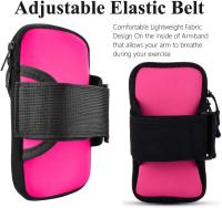Brazalete para teléfono celular para mujeres que corren, brazaletes de ejercicio (solo incluye brazalete, [cadena de hierro] rosa roja) - details 1