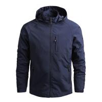 Chaifenko Men's Lightweight Jacket Impermeable con Capucha Parador de Viento Cierre de Cremallera - details 4