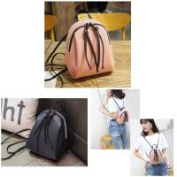 Mochila pequeña con borlas y cremallera para mujer, mochilas ligeras de PU, sencillas y espaciosas - details 0