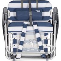 62262 - Pack de 2 sillas plegables multiposición para playa, jardín, terraza o camping beige, Medidas 64x11x64cm, 4 posiciones, con cojín en el cabecero, Incluye asa de transporte, Ibiza X2 - details 35