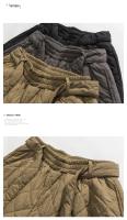 2025 Otoño Invierno grueso acolchado Harem pantalones hombres estilo chino pantalones cálidos hombre Harajuku pantalones de chándal pantalones para correr de gran tamaño - details 7