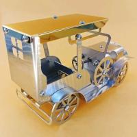 Modelos clásicos Retro de aleación de acero inoxidable, decoraciones para ventanas de sala de estar, modelos de coches antiguos artesanales - details 4