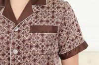 Pijama de Diseñador para Hombres Conjunto de Dormir de Seda de Hielo Delgado - details 30