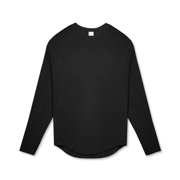 Camiseta de Compresión Deportiva para Hombre Muscleguys Talla Ajustada Larga Manga Negra para Gimnasio y Entrenamiento Bodybuilding Cuidado de la Ropa: Lavado en Máquina - 1